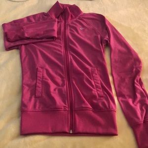Nike pink full-zip sweatshirt size XS